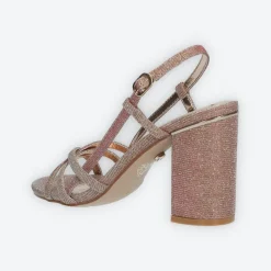 Sandali in glitter. Tacco alto 9cm