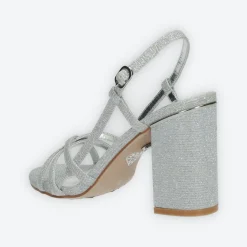 Sandali in glitter. Tacco alto 9cm