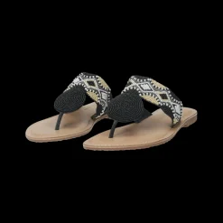 Sandali infradito con perline