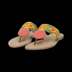 Sandali infradito con perline