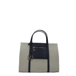 Shopping bag con zip esterna