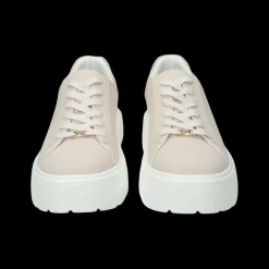 Sneakers con inserti in tessuto.Tacco alto 5cm