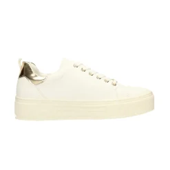 Sneakers con inserto glitterato. suola alta 3.5cm