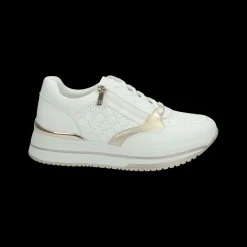 Sneakers con zip laterale.Tacco alto 3 cm