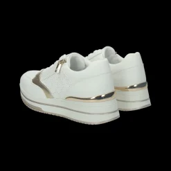 Sneakers con zip laterale.Tacco alto 3 cm