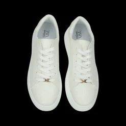 Sneakers platform con logo