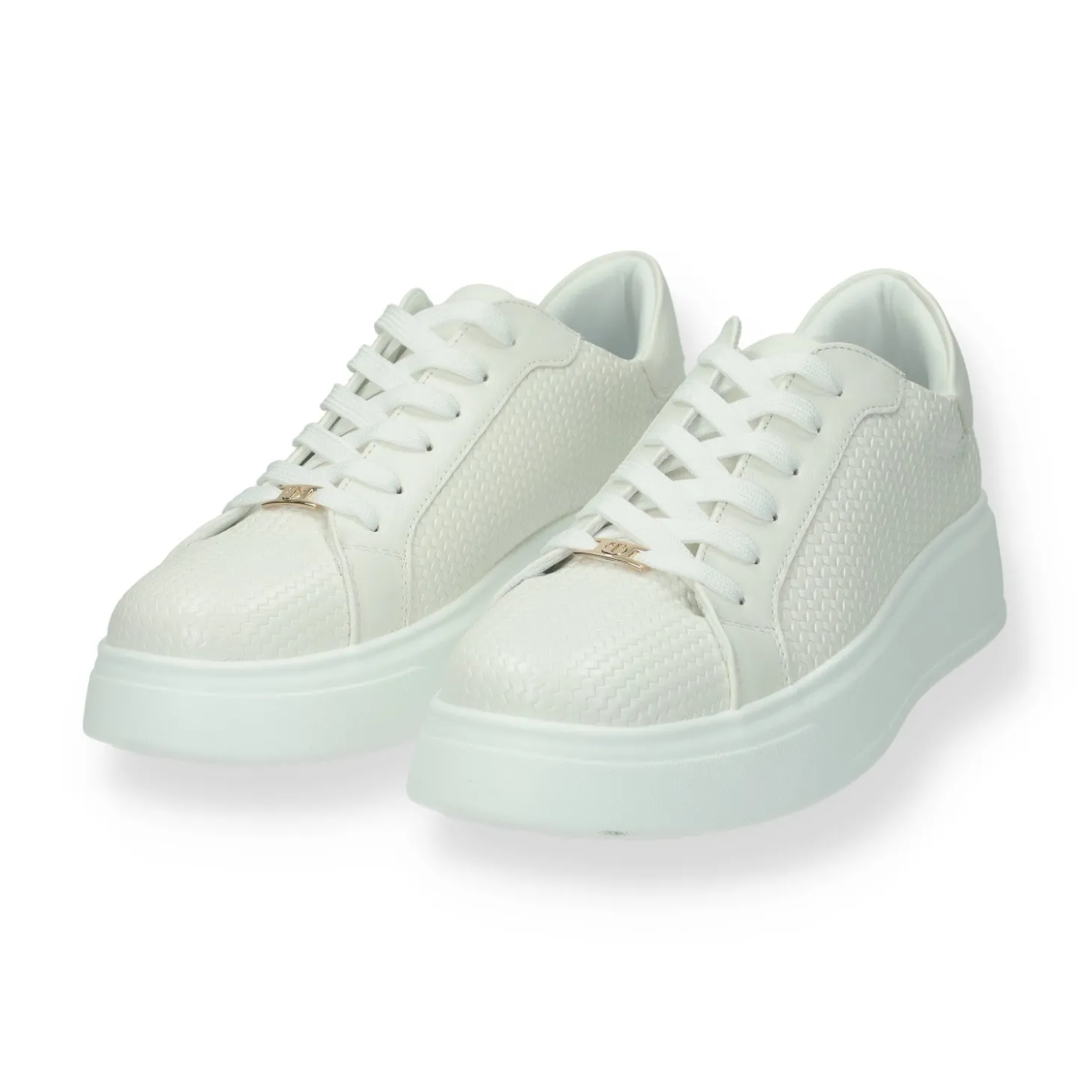 Sneakers platform con logo