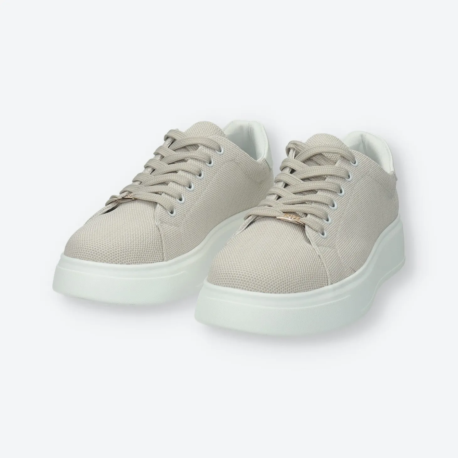 Sneakers platform con logo