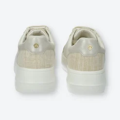 Sneakers platform con logo