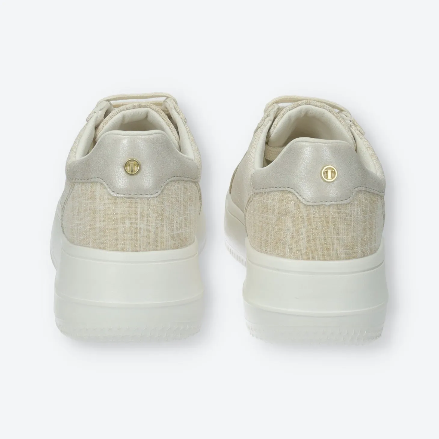 Sneakers platform con logo