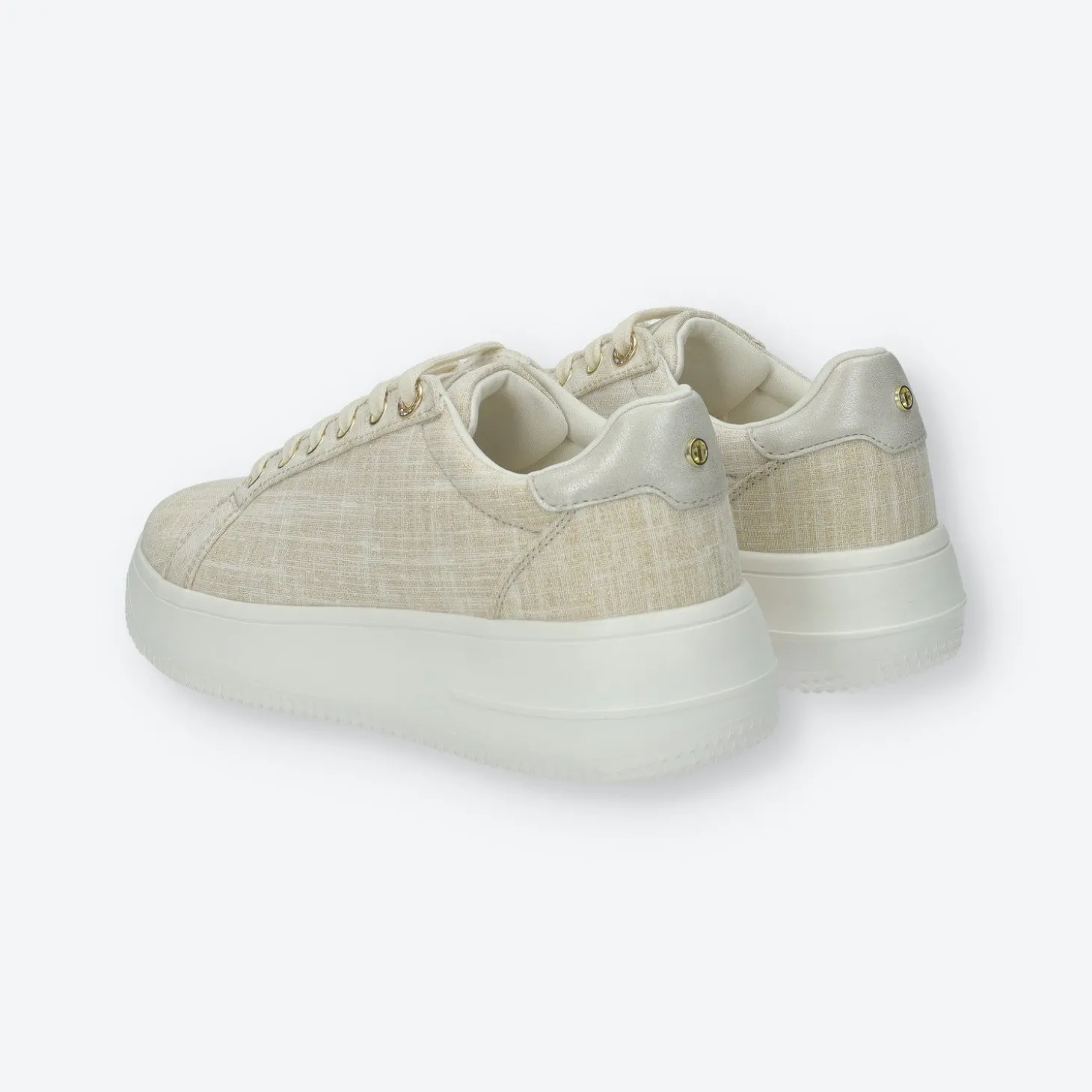 Sneakers platform con logo