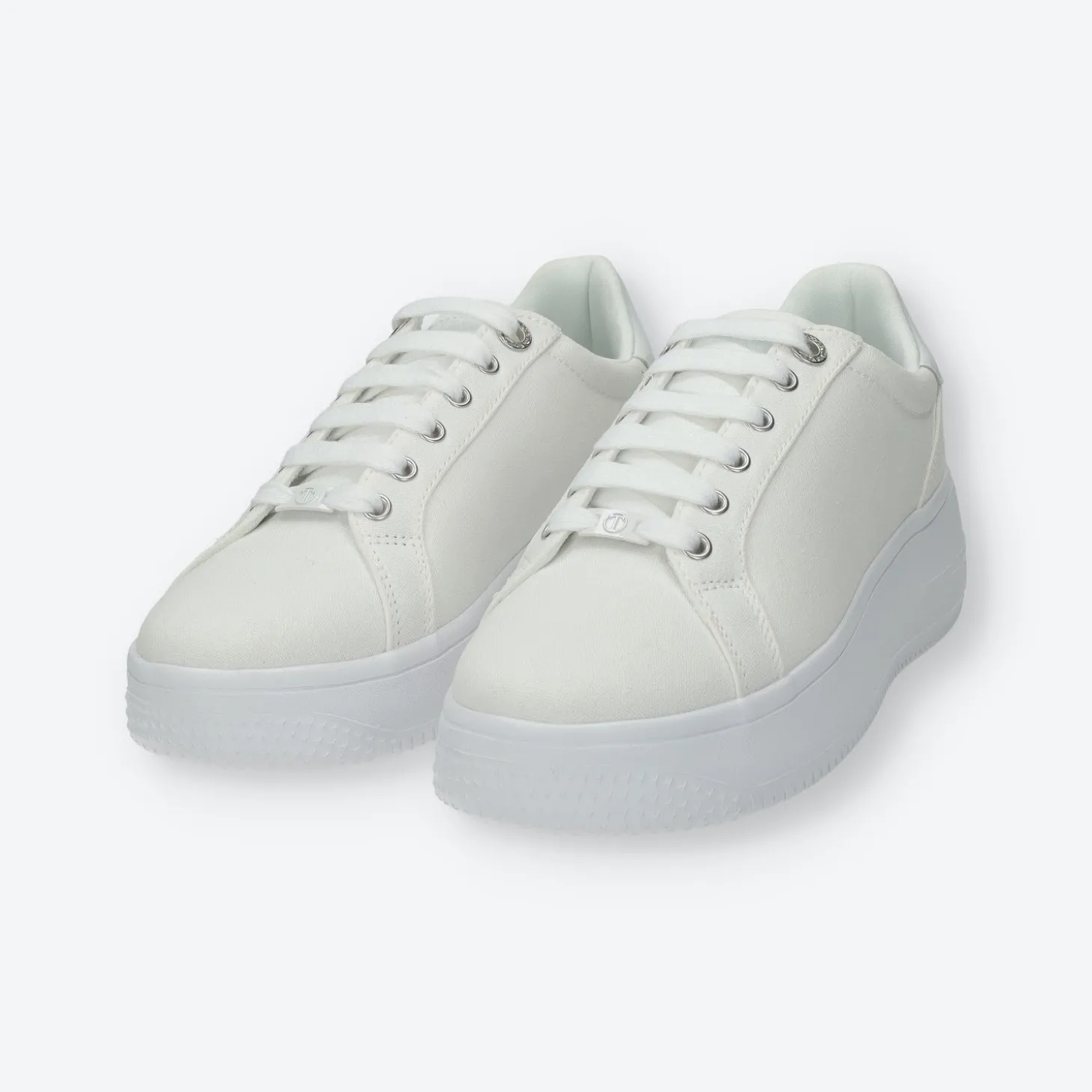 Sneakers platform con logo