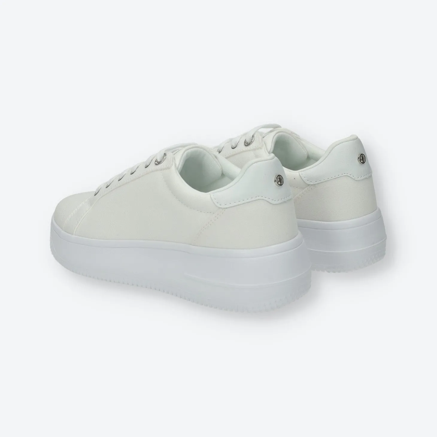 Sneakers platform con logo
