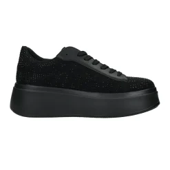 Sneakers ricoperte da strass. Tacco alto: 5 cm