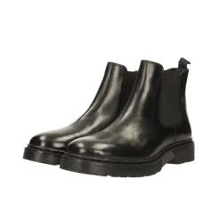 Stivaletti chelsea in vera pelle.Tacco alto 3cm