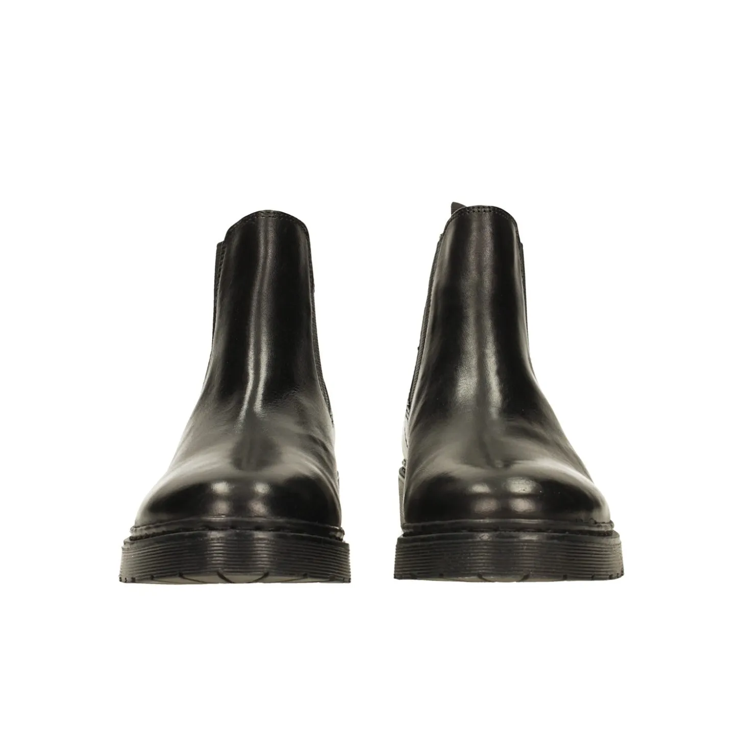 Stivaletti chelsea in vera pelle.Tacco alto 3cm