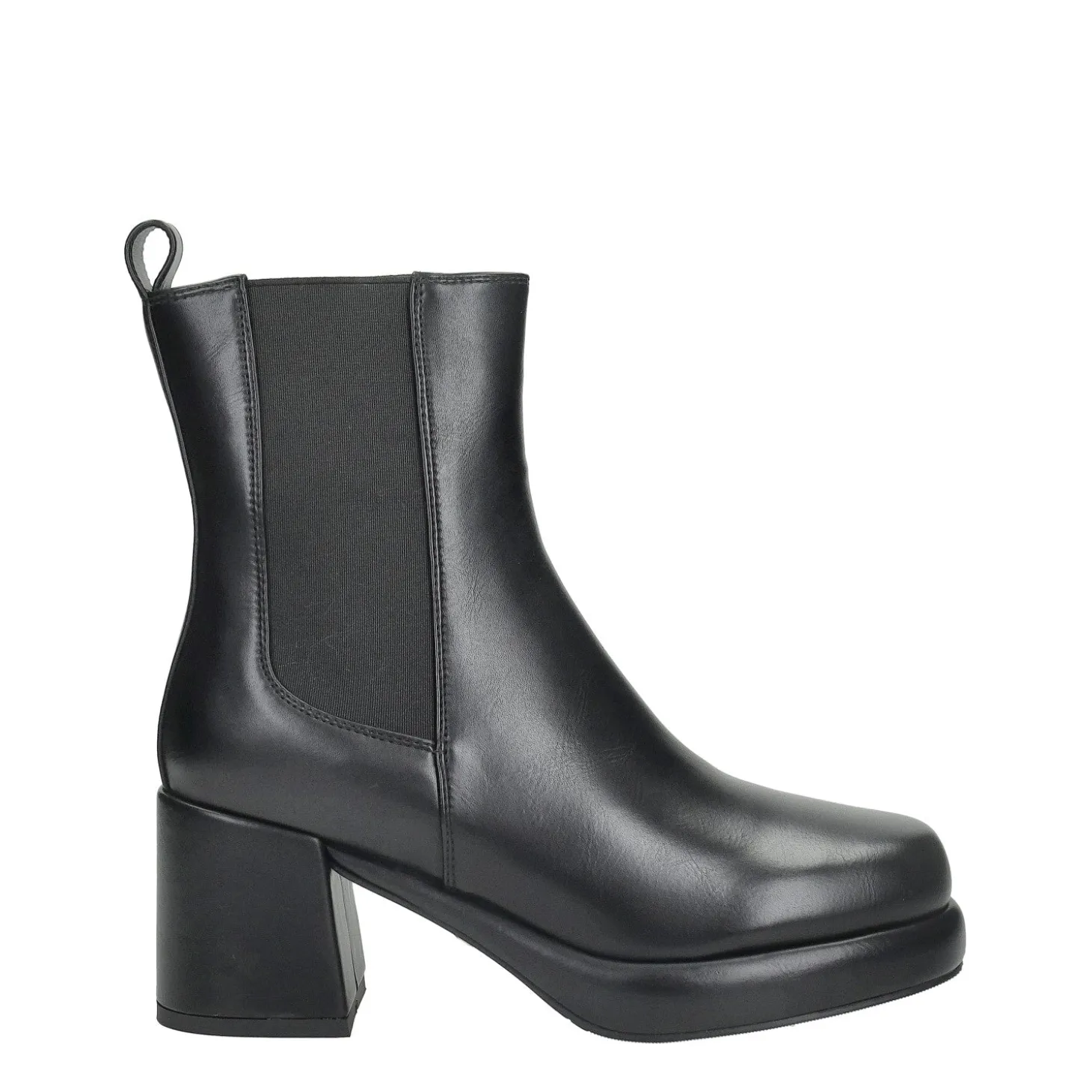 Stivaletti con bande elasticizzate. Tacco alto 7cm