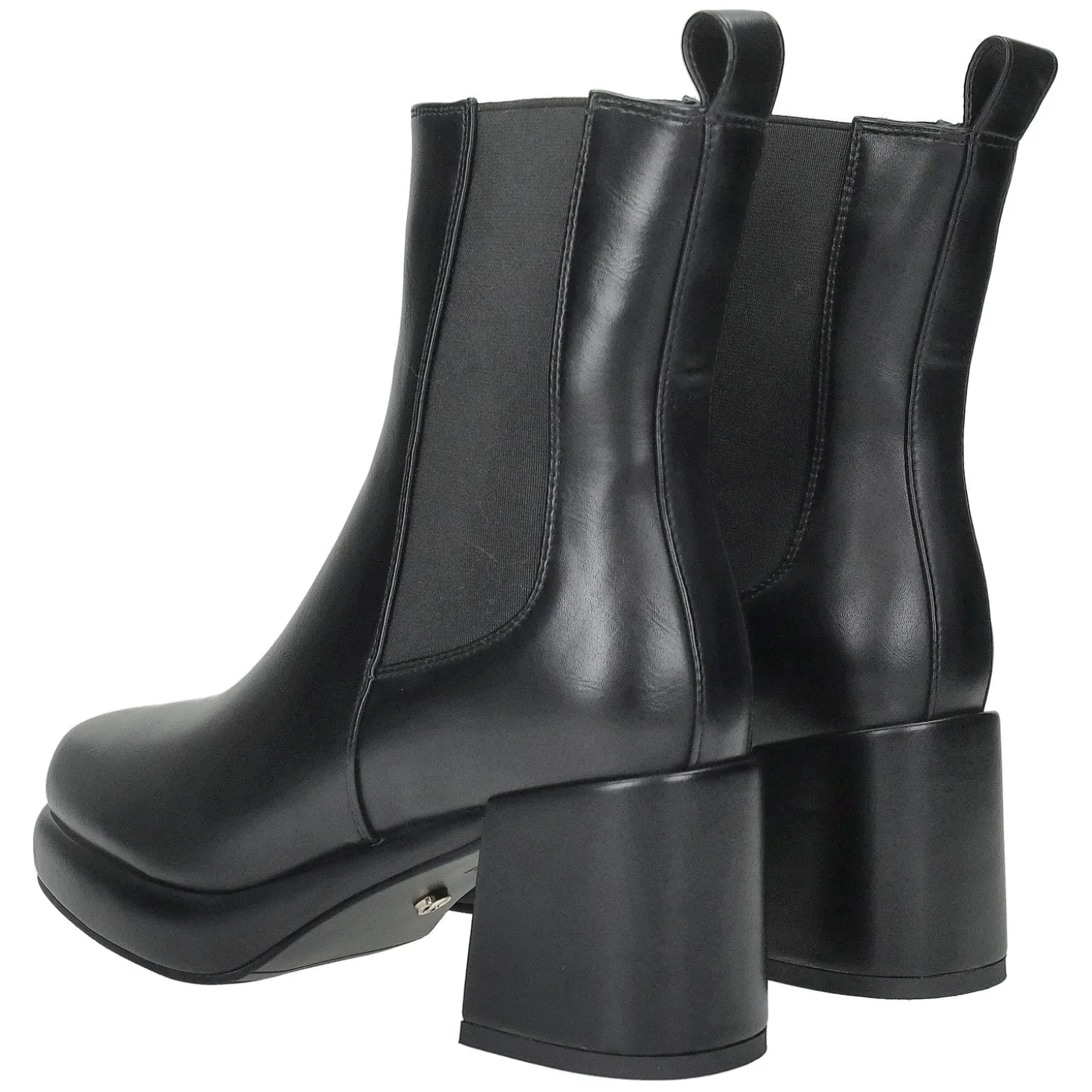 Stivaletti con bande elasticizzate. Tacco alto 7cm