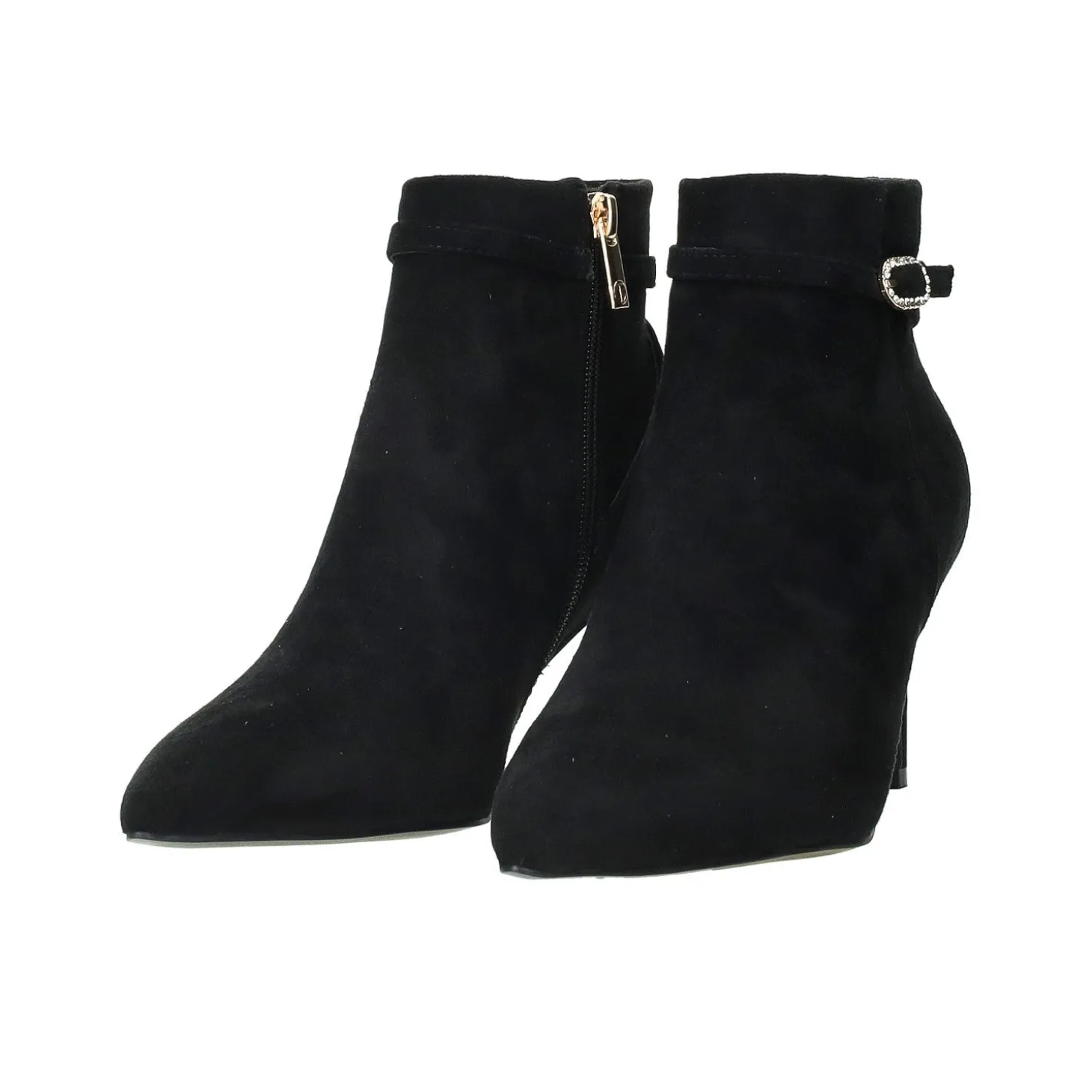 Stivaletti con cinturino in strass.Tacco alto 7cm