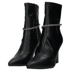 Stivaletti con cordino in strass.Tacco alto 9cm