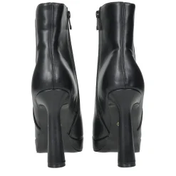 Stivaletti con dettagli stretch.Tacco alto 12cm