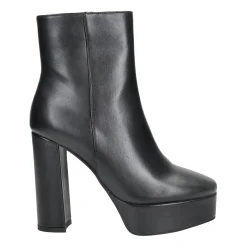 Stivaletti con punta squadrata e plateau. Tacco alto 12cm