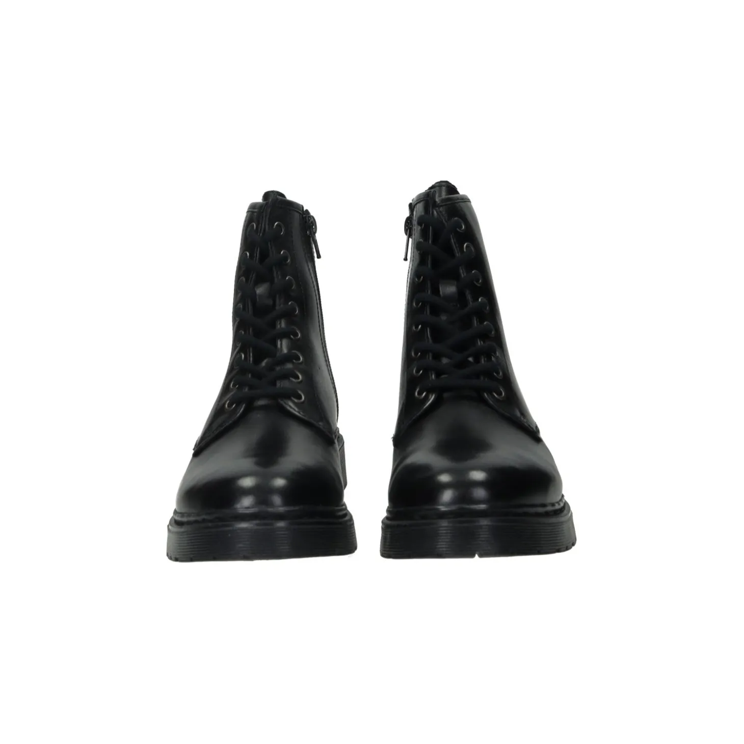 Stivaletti in vera pelle con suola carrarmato