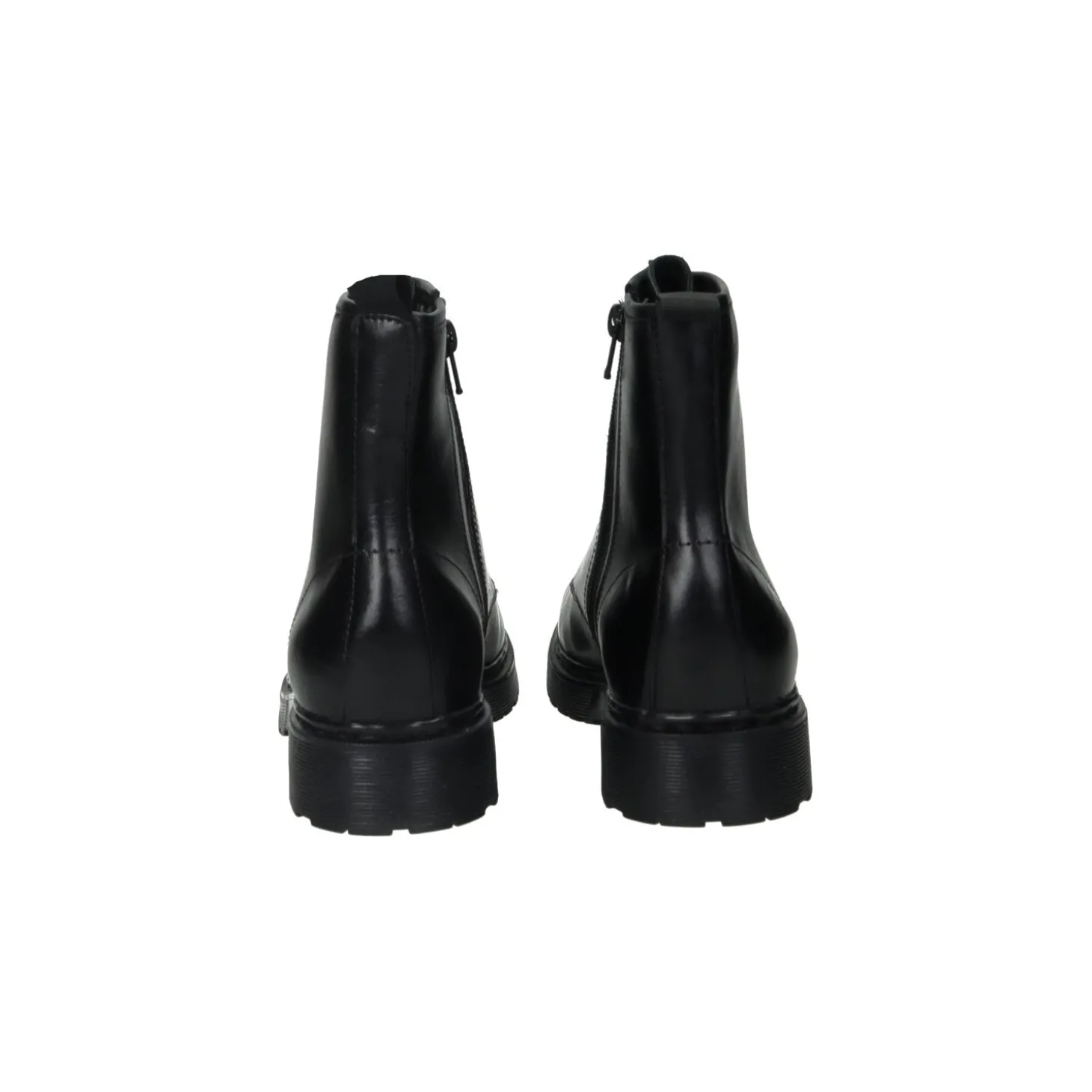 Stivaletti in vera pelle con suola carrarmato