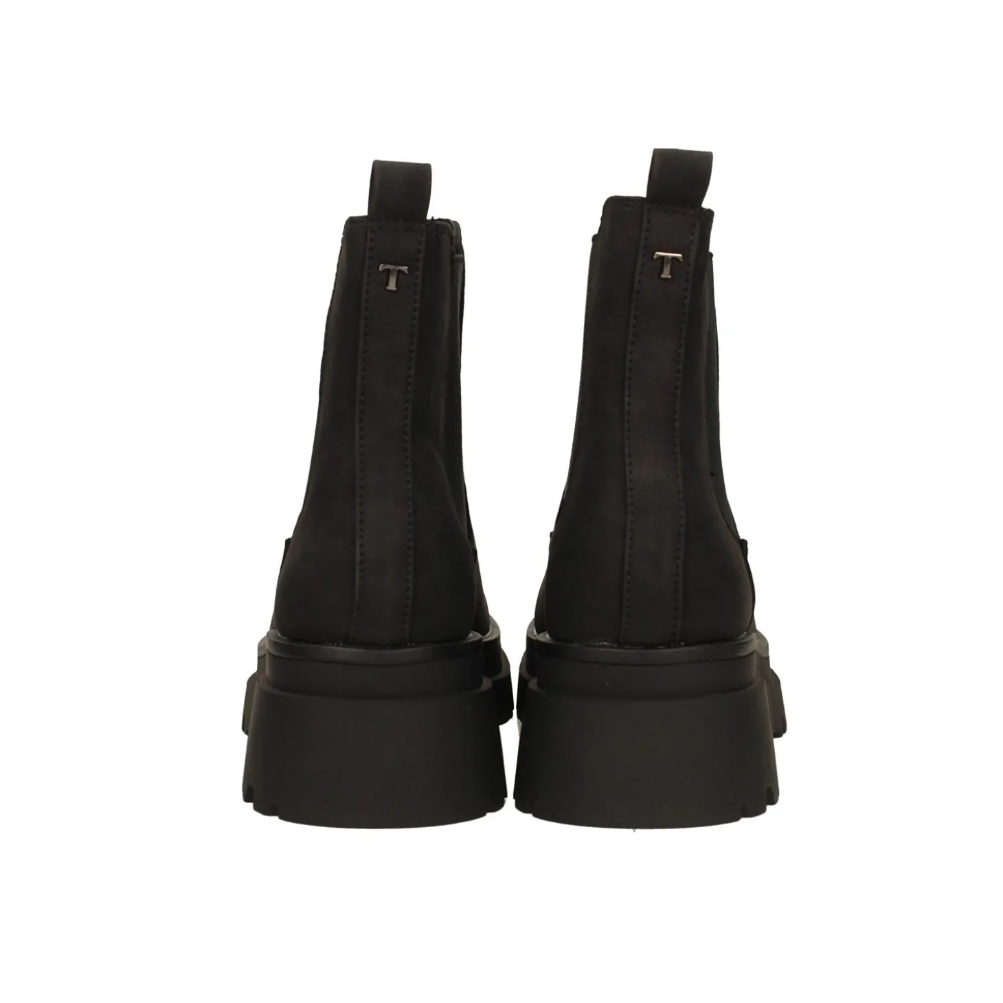 Stivaletti platform scamosciati. Tacco alto 5cm