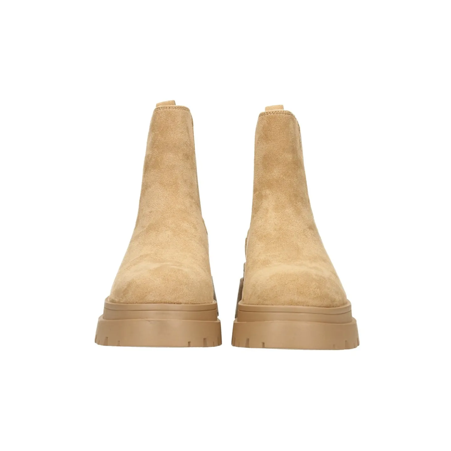 Stivaletti platform scamosciati. Tacco alto 5cm