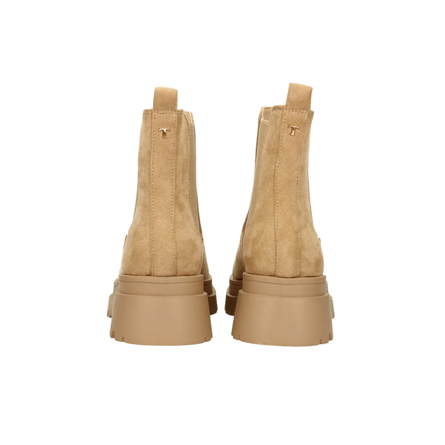 Stivaletti platform scamosciati. Tacco alto 5cm