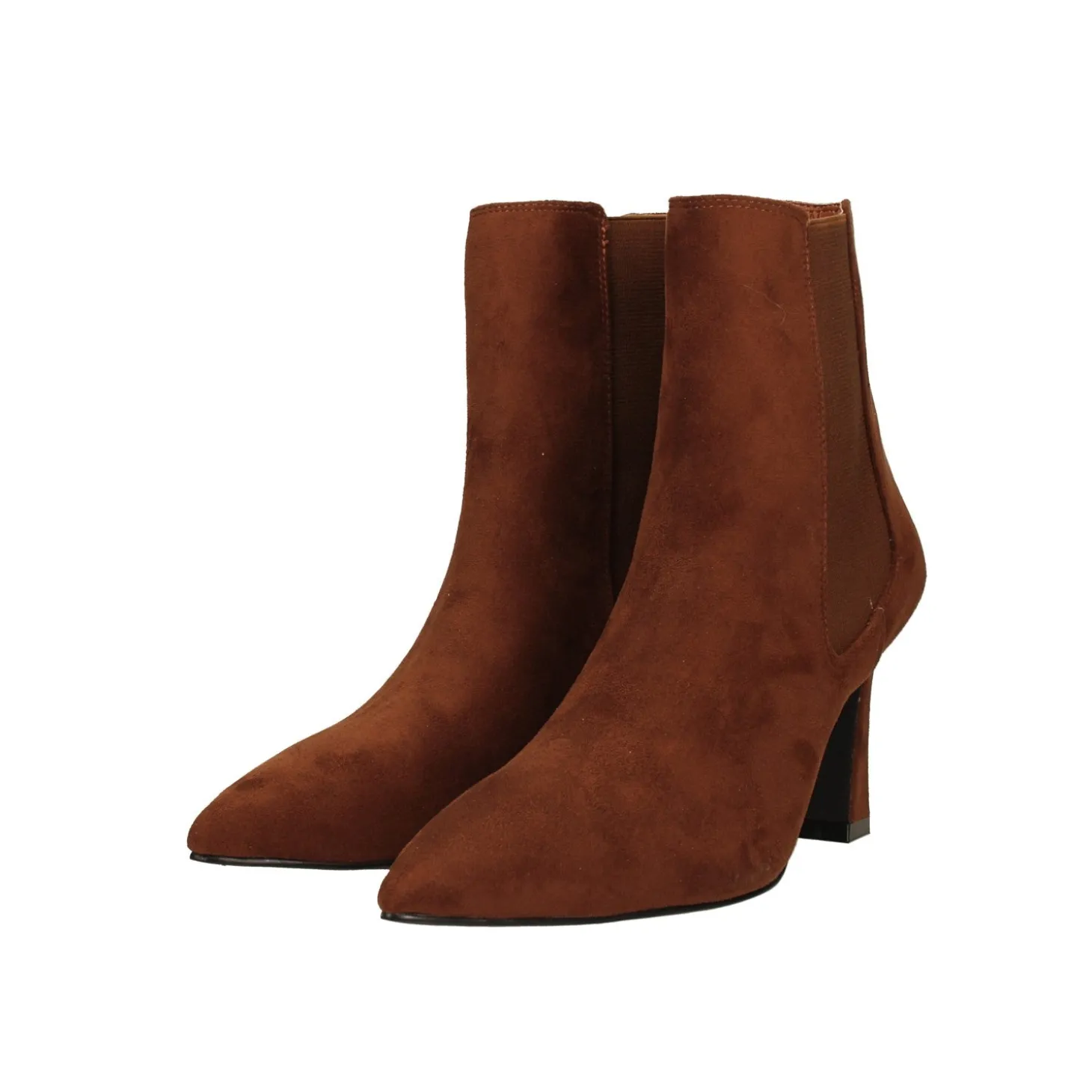 Stivaletti scamosciati a punta. Tacco alto 9cm