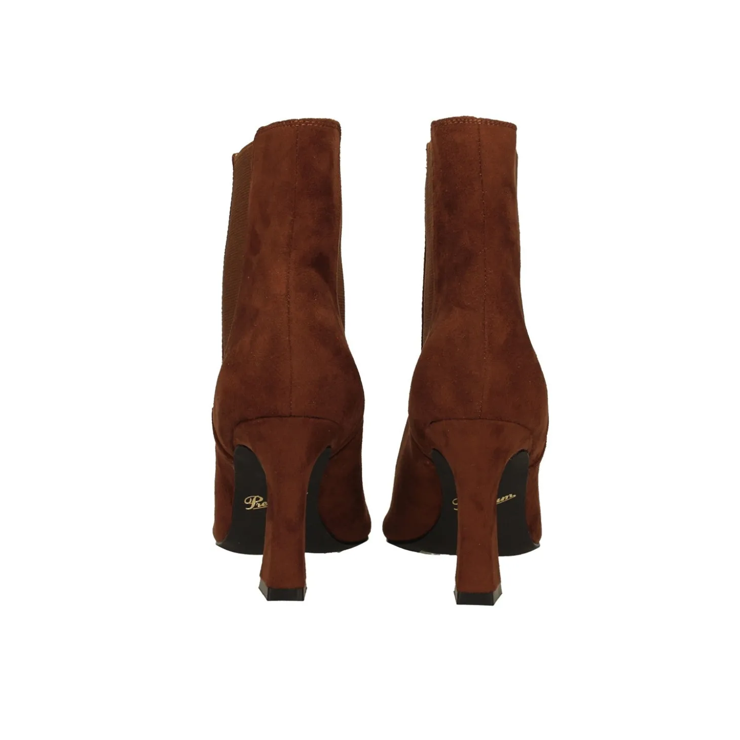 Stivaletti scamosciati a punta. Tacco alto 9cm