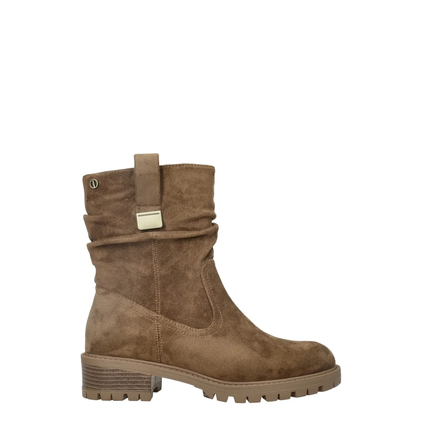 Stivaletti scamosciati.Tacco alto 4cm