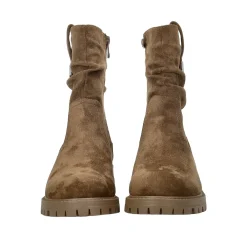 Stivaletti scamosciati.Tacco alto 4cm