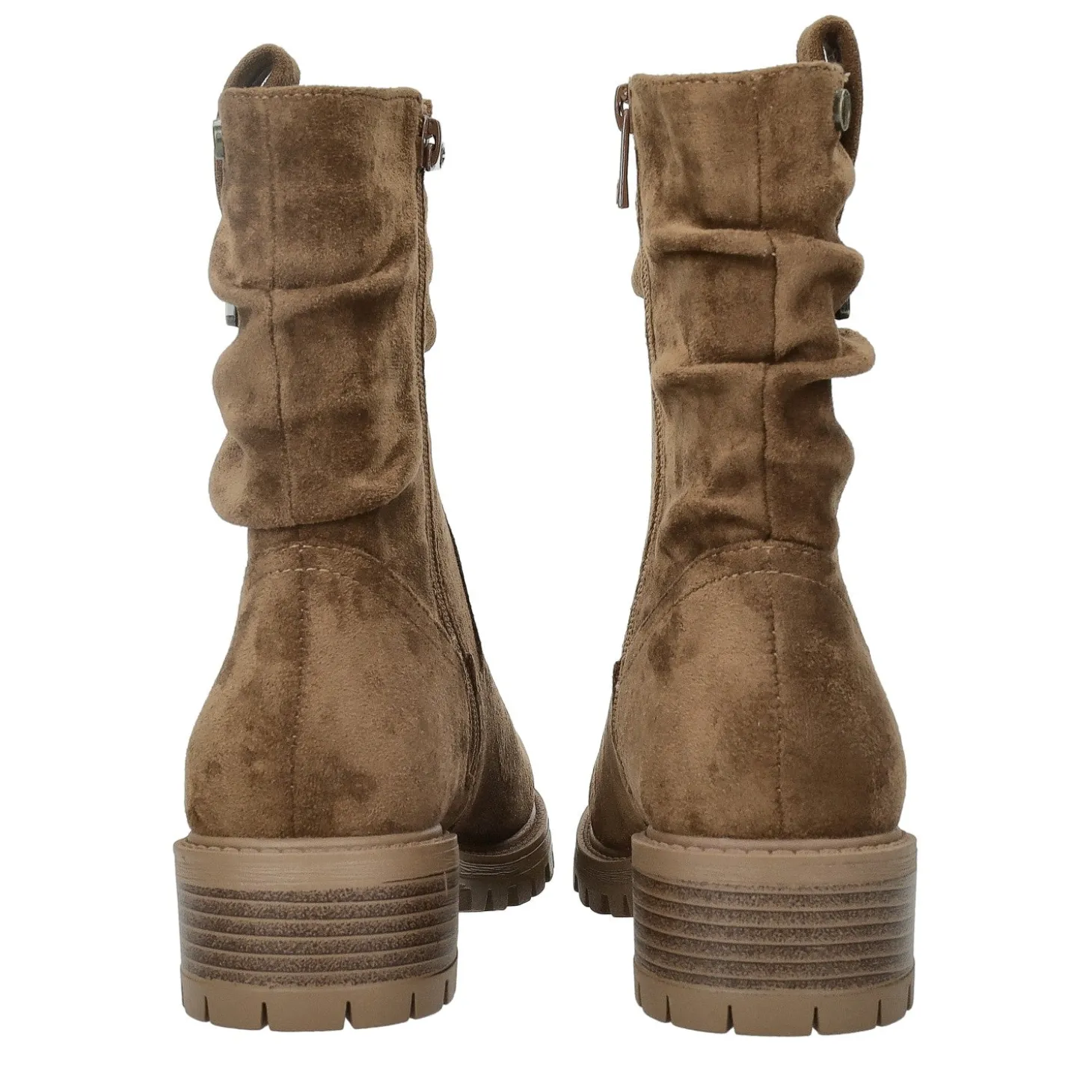 Stivaletti scamosciati.Tacco alto 4cm