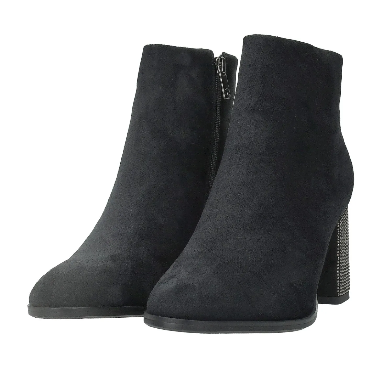 Stivaletti scamosciati.Tacco alto 8cm