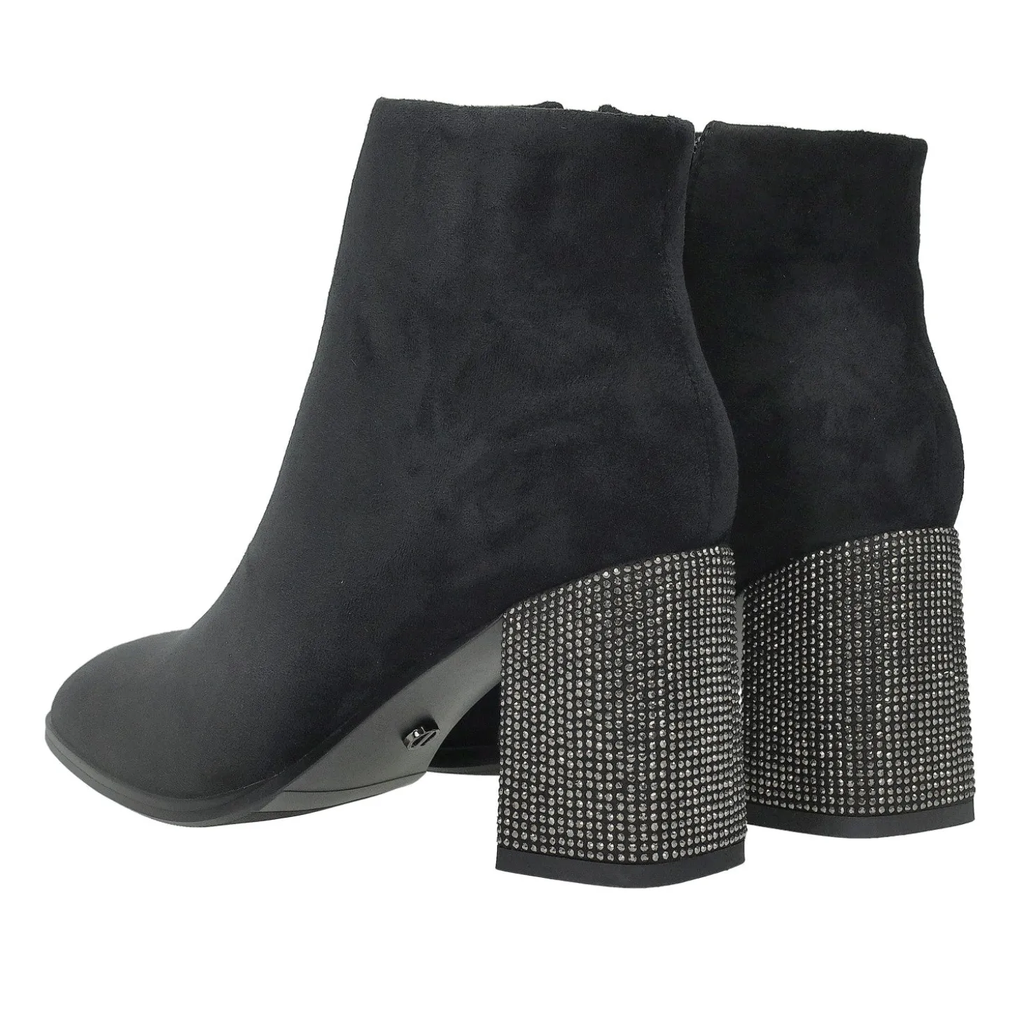 Stivaletti scamosciati.Tacco alto 8cm