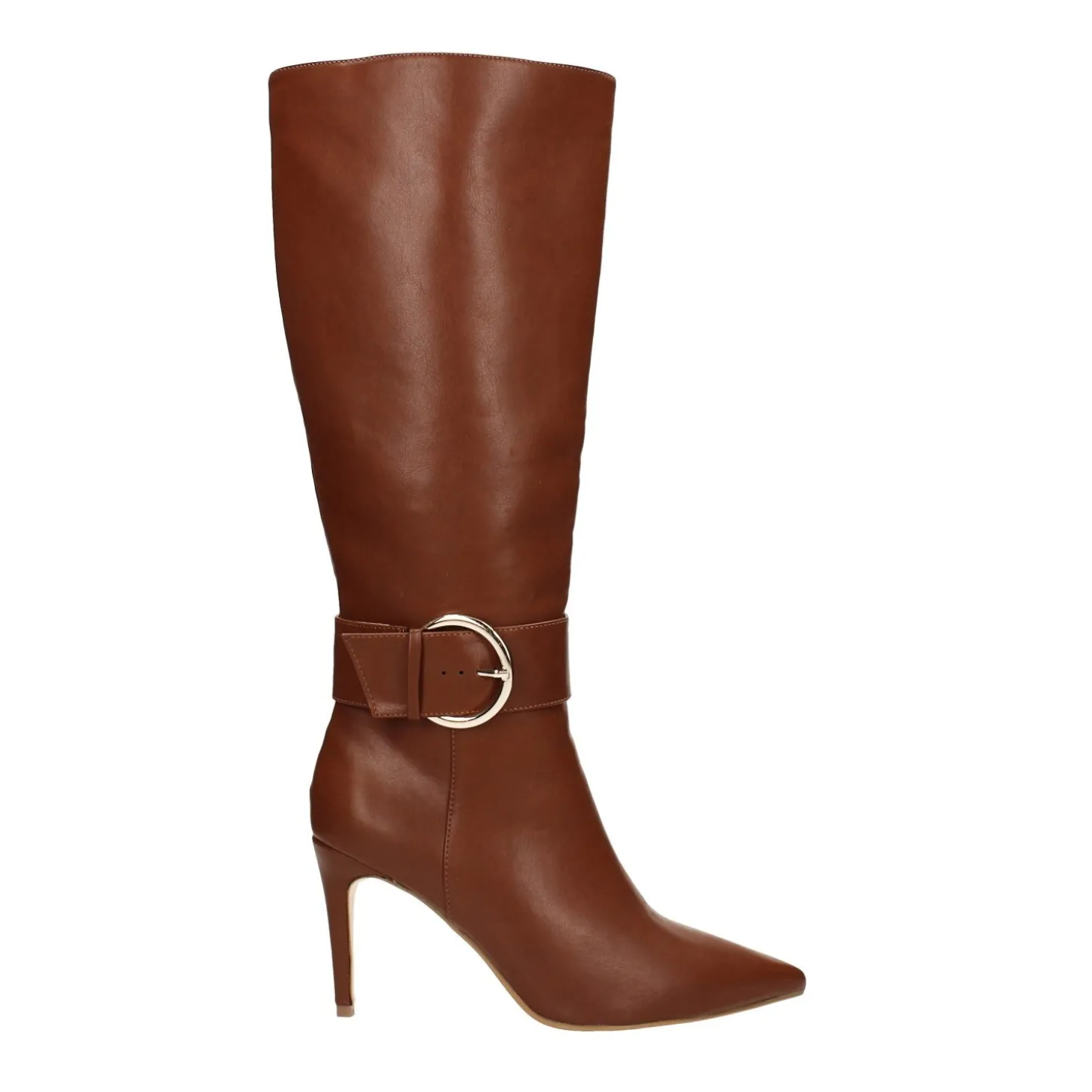 Stivali a punta con fibbia. Tacco alto 9cm