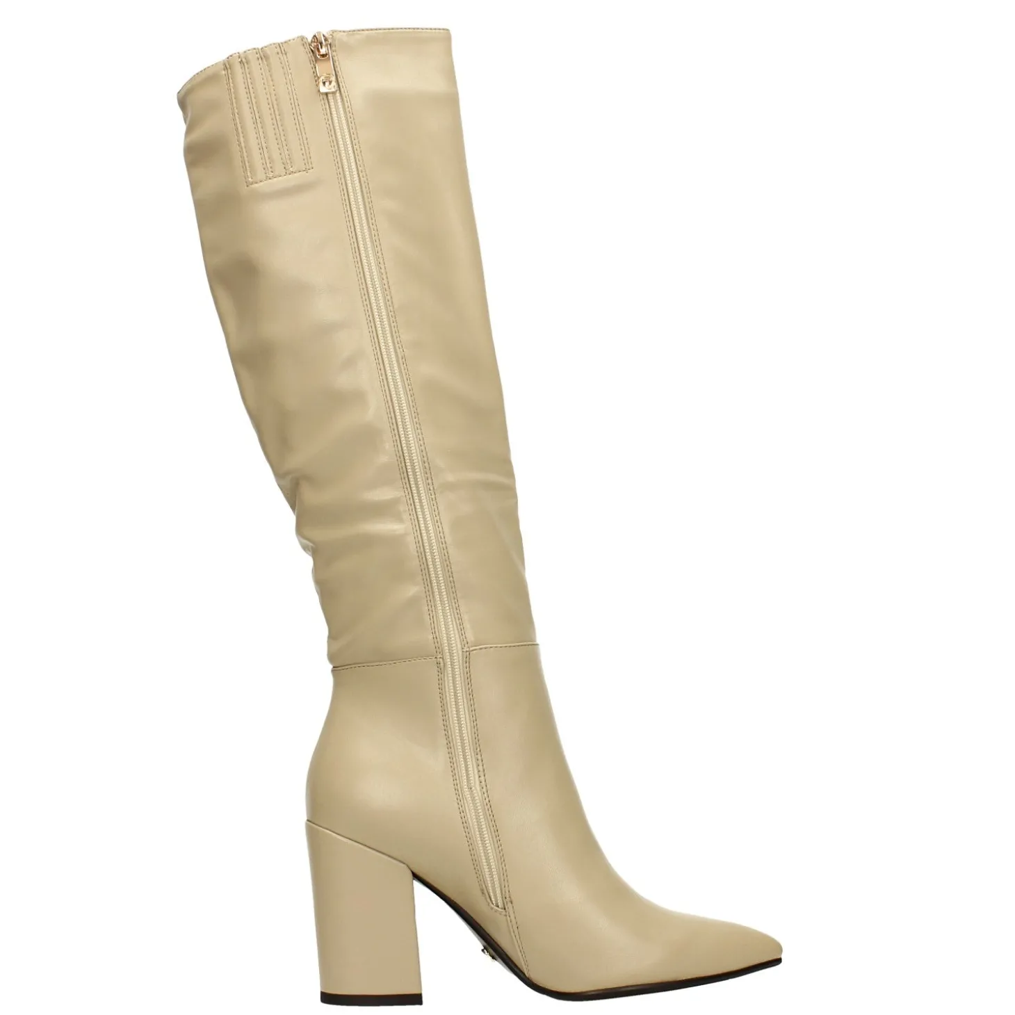 Stivali a punta con tacco largo alto 9cm