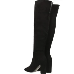 Stivali a punta in microfibra. Tacco alto 9cm