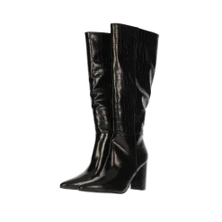 Stivali alti con stampa animalier.Tacco alto 8.5cm