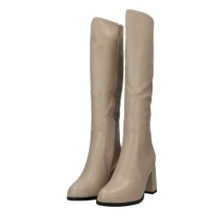 Stivali con doppia zip. Tacco alto 8cm