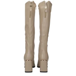 Stivali con doppia zip. Tacco alto 8cm