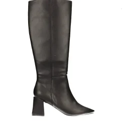 Stivali con punta squadrata e tacco largo alto 6.5cm