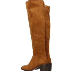 Stivali in microfibra. Tacco largo alto 6cm