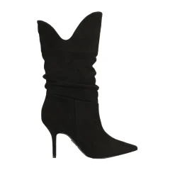 Stivali morbidi in microfibra. Tacco a spillo alto 9cm