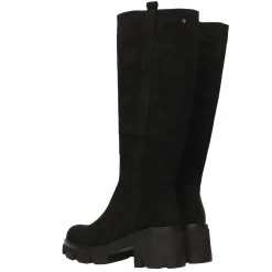 Stivali scamosciati con suola chunky. Tacco alto 6cm