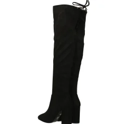 Stivali scamosciati con tacco largo alto 9cm