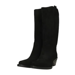 Stivali texani scamosciati con tacco alto 6cm